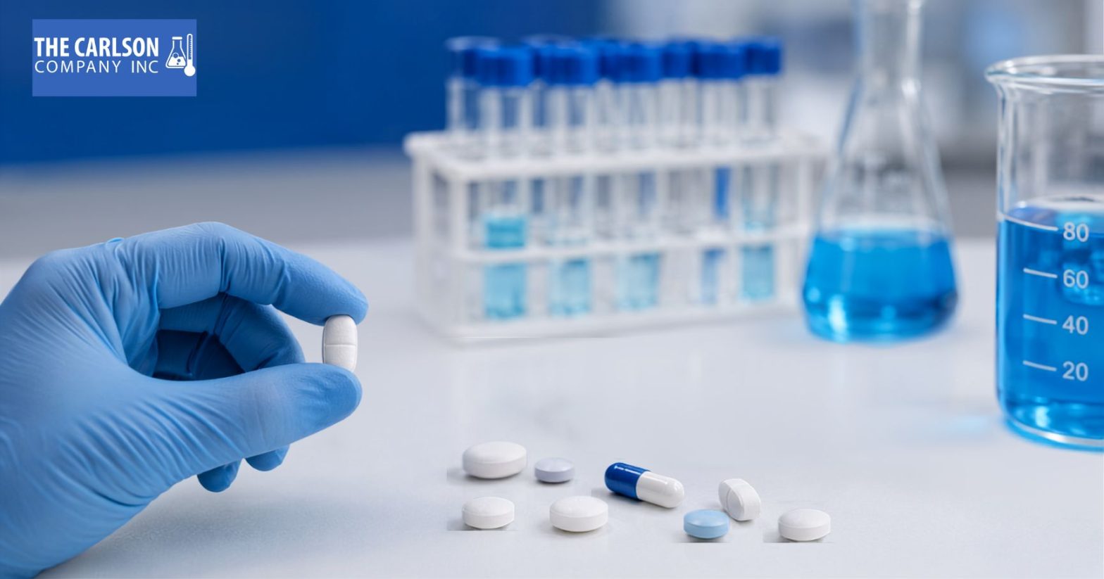 Person examining a pill for online identification